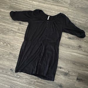Old Navy Black Tie Waist Dress